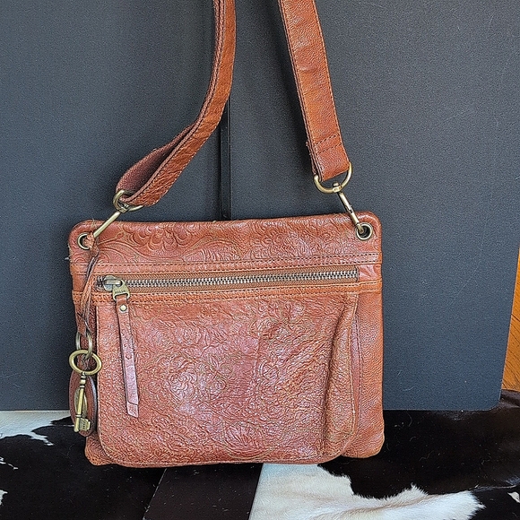 Fossil Handbags - Fossil Long Live Vintage Crossbody bag leather